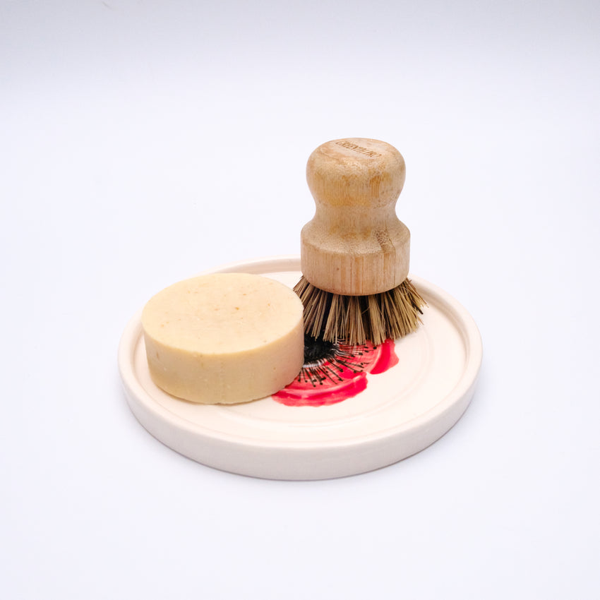 Red Poppy Ceramic Soap Dish