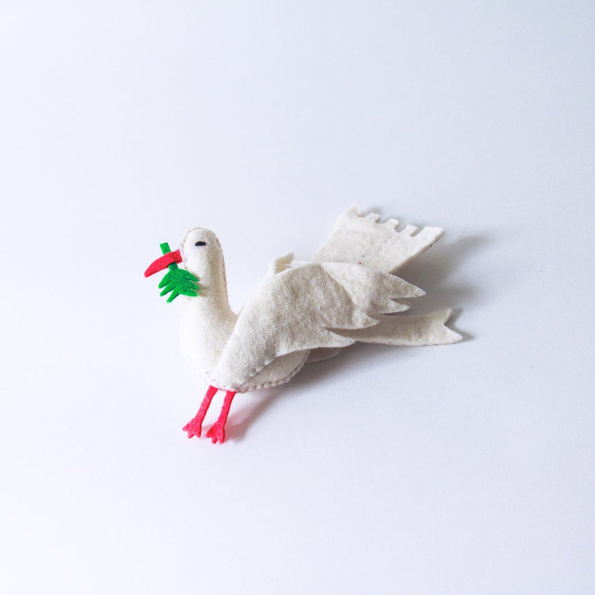 "Dove" Felt Ornament