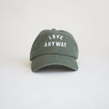 "Love Anyway" Grey Sweatshirt & Emerald Hat Bundle