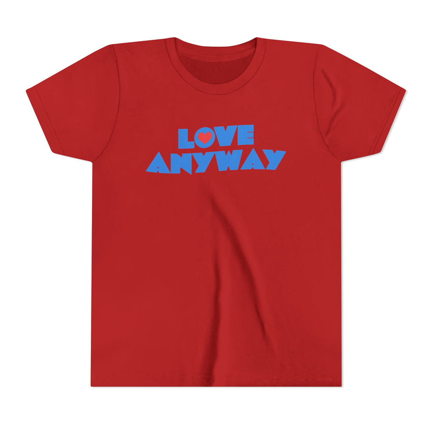"Love Anyway" Heart Youth Short Sleeve Tee