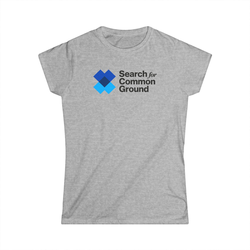 "Search for Common Ground" Logo Women's Softstyle Tee
