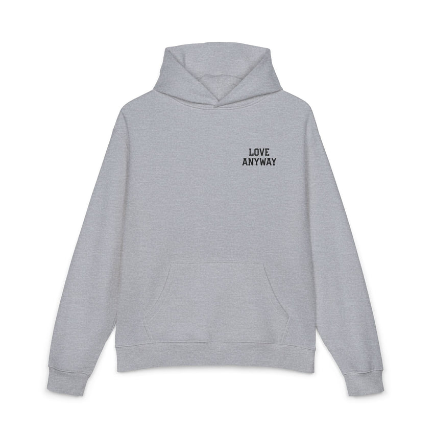 "Love Anyway" Embroidered Relaxed Hoodie