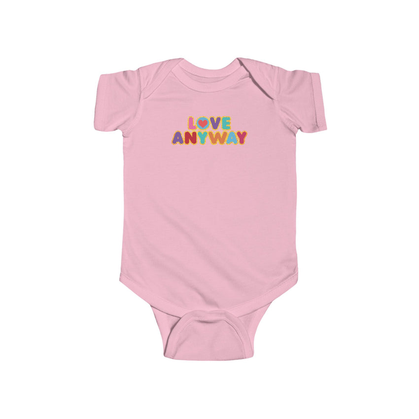 "Love Anyway" Brilliant Infant Fine Jersey Bodysuit