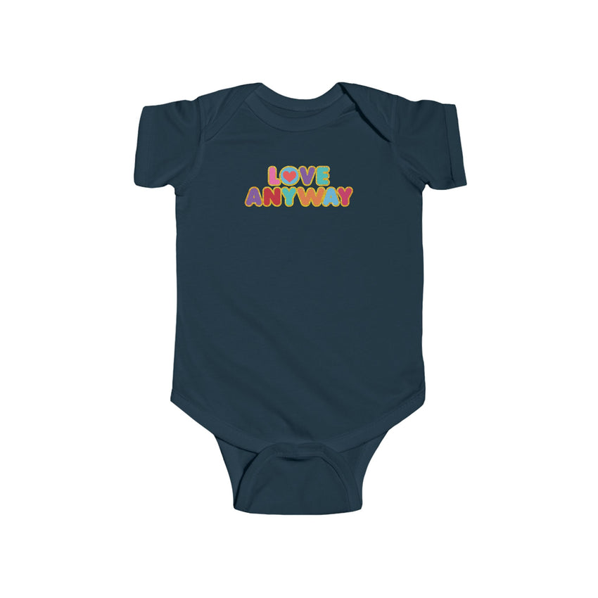"Love Anyway" Brilliant Infant Fine Jersey Bodysuit