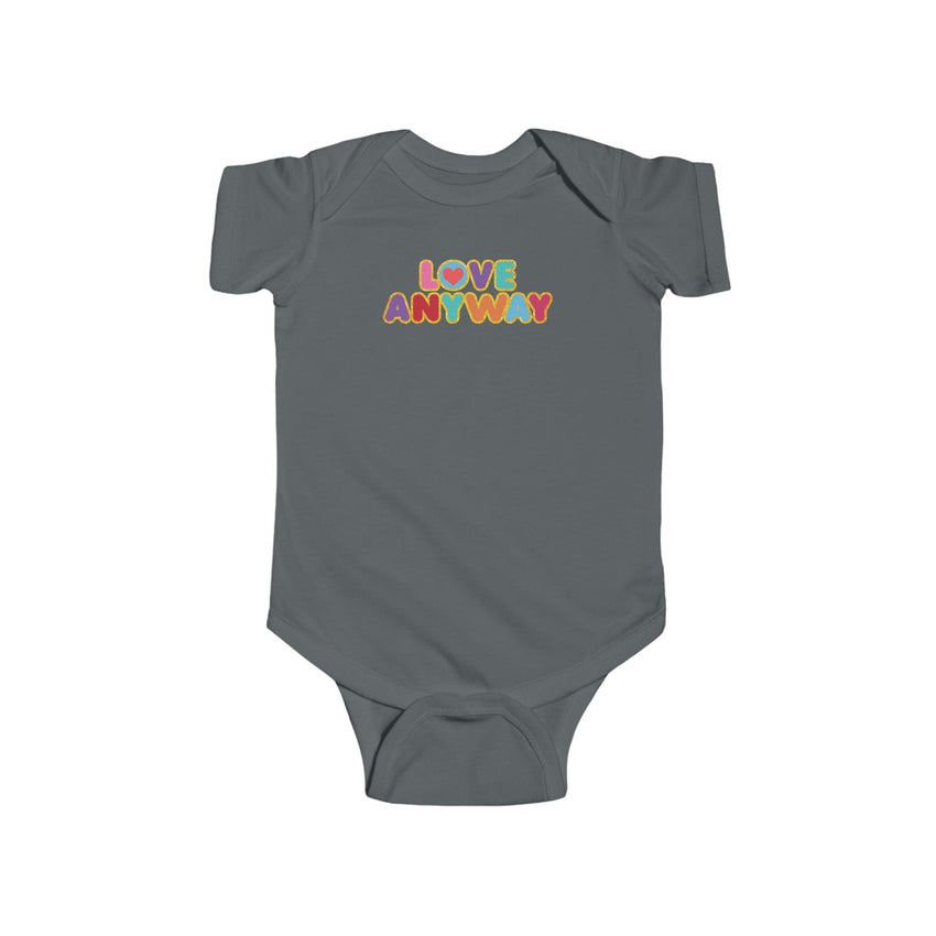 "Love Anyway" Brilliant Infant Fine Jersey Bodysuit