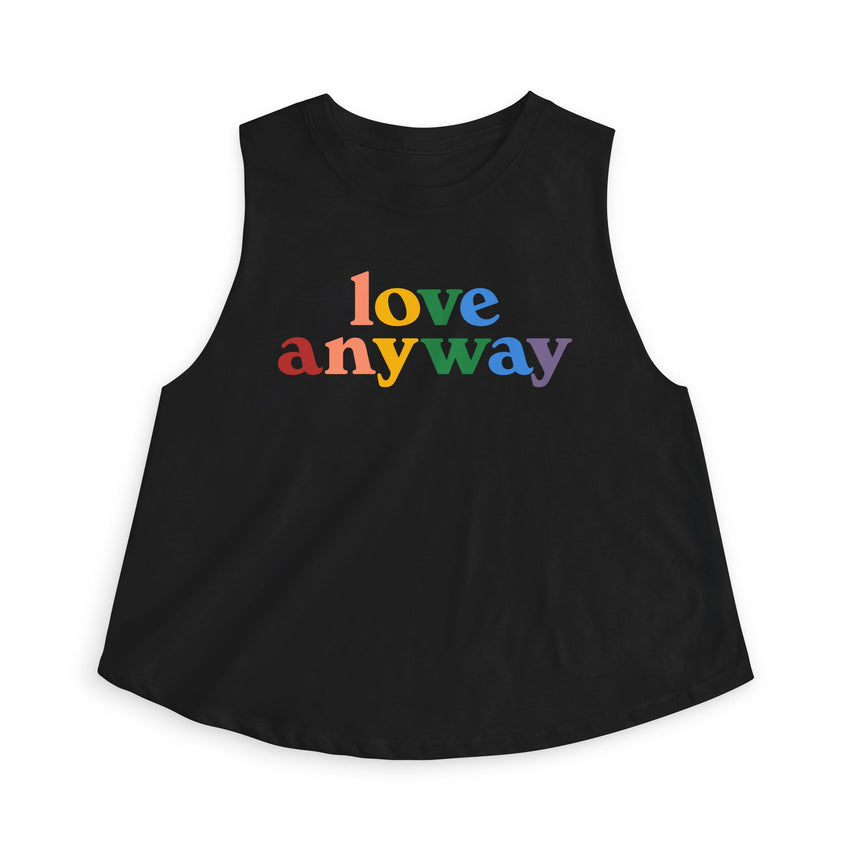 "Love Anyway" Pride Women's Crop Top