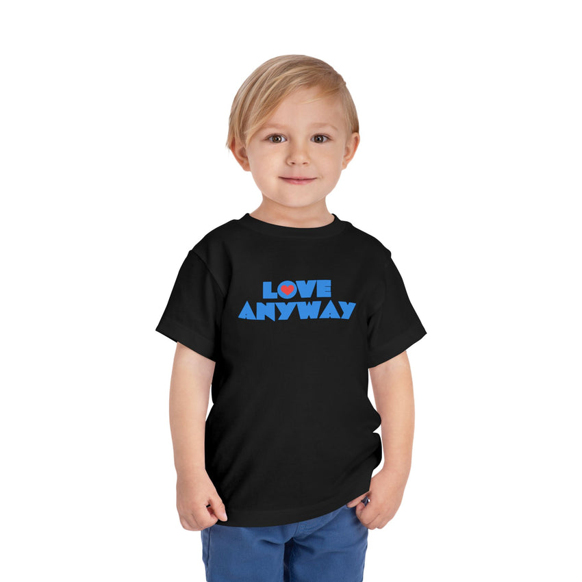 "Love Anyway" Heart Toddler Short Sleeve Tee