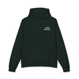 "Love Anyway" White Embroidered Relaxed Hoodie