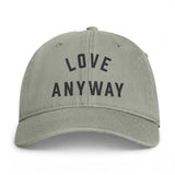 "Love Anyway" Embroidered Coastal Washed Cap