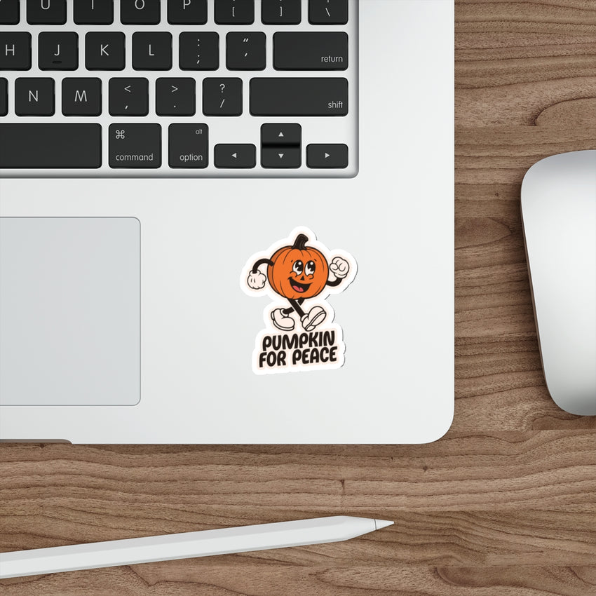 Pumpkin for Peace Die-Cut Sticker