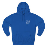 "Peace Can't Wait" Embroidered Three-Panel Fleece Hoodie
