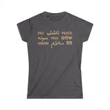 "Peace" Multi-Language Women's Softstyle Tee