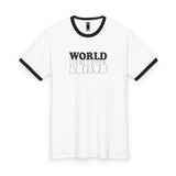 World Peace and Soccer Staple Ringer Tee
