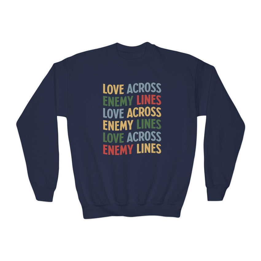"Love Across Enemy Lines" Youth Crewneck Sweatshirt
