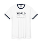 World Peace and Soccer Staple Ringer Tee