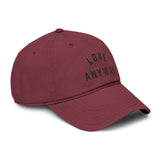 "Love Anyway" Embroidered Garment Washed Baseball Cap