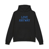 "Love Anyway" Royal Blue Embroidered Relaxed Hoodie