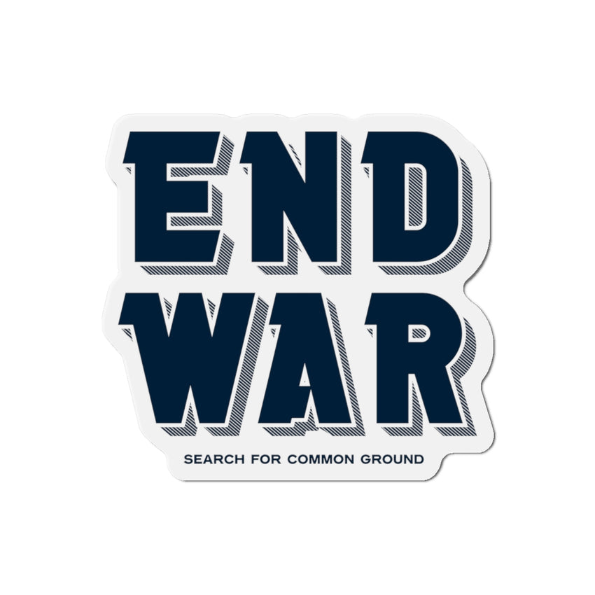 End War Die-Cut Magnet