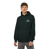 "Love Anyway" White Embroidered Relaxed Hoodie