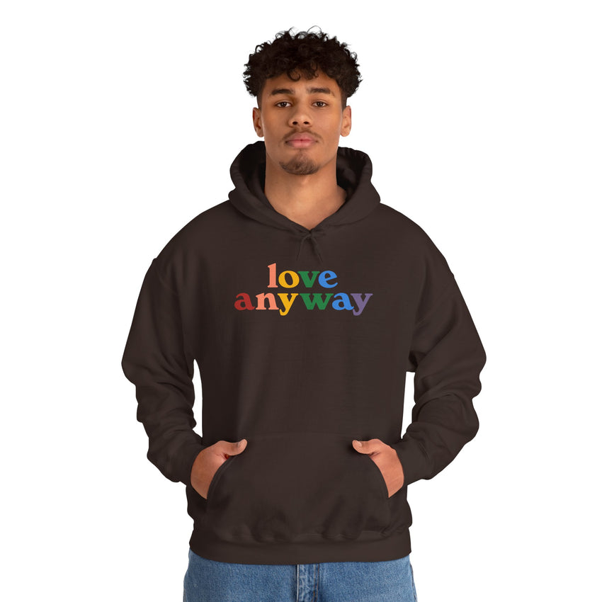 "Love Anyway" Pride Unisex Heavy Blend Hooded Sweatshirt