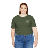 "Peace Can't Wait" Embroidered Unisex Jersey Short Sleeve T-Shirt