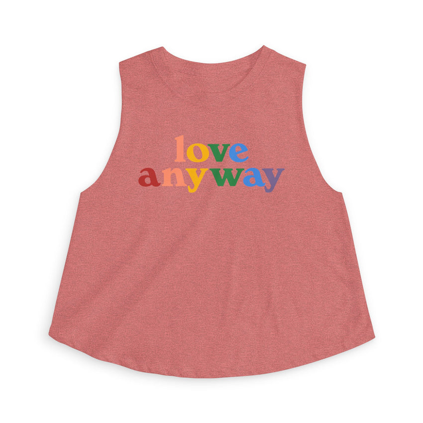"Love Anyway" Pride Women's Crop Top