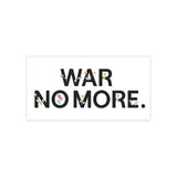 "War No More" Floral Bumper Sticker