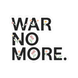 War No More Floral Kiss-Cut Sticker