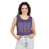 "Love Anyway" Vintage Waterfall Unisex Garment-Dyed Tank Top