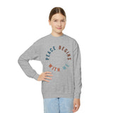 "Peace Begins With Me"  Youth Crewneck Sweatshirt