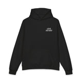 "Love Anyway" White Embroidered Relaxed Hoodie