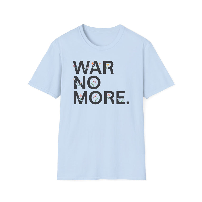 "War No More" Floral Unisex Softstyle T-Shirt