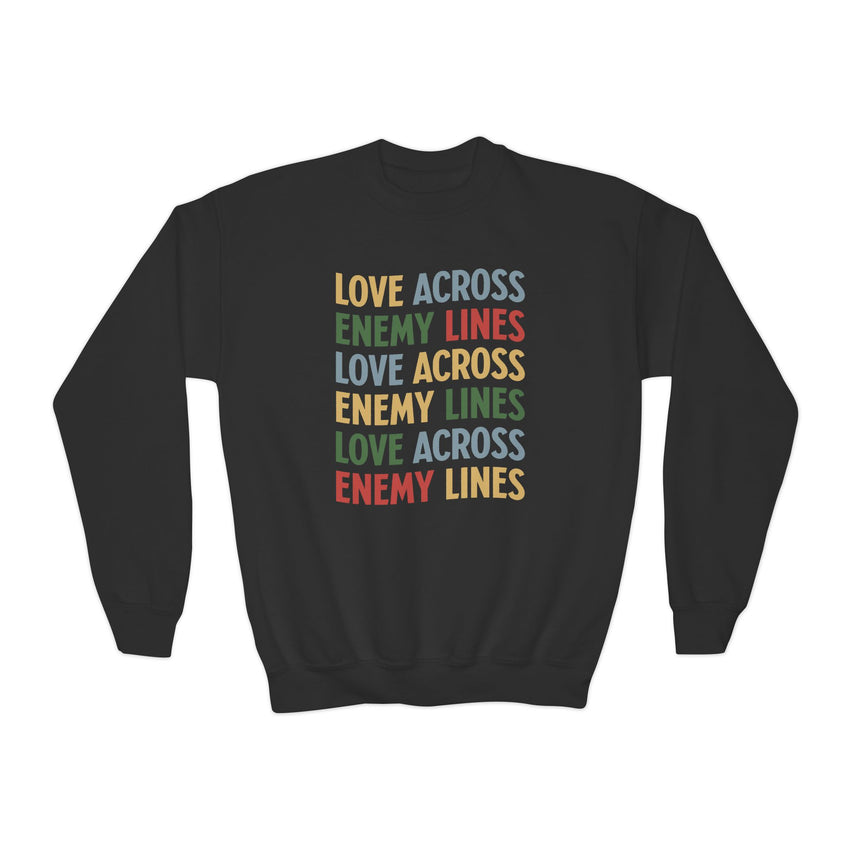 "Love Across Enemy Lines" Youth Crewneck Sweatshirt