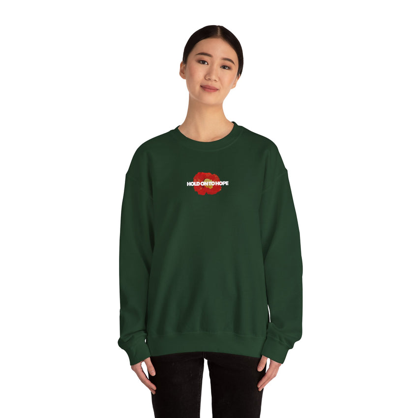 "Hold on to Hope" Double-Sided Unisex Heavy Blend™ Crewneck Sweatshirt