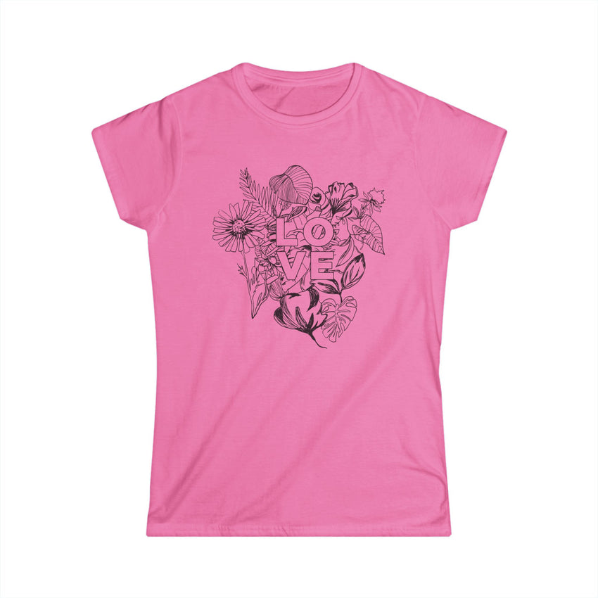 "Love" Botanical Women's Softstyle Tee
