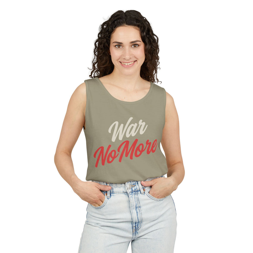 War No More Unisex Garment-Dyed Tank Top