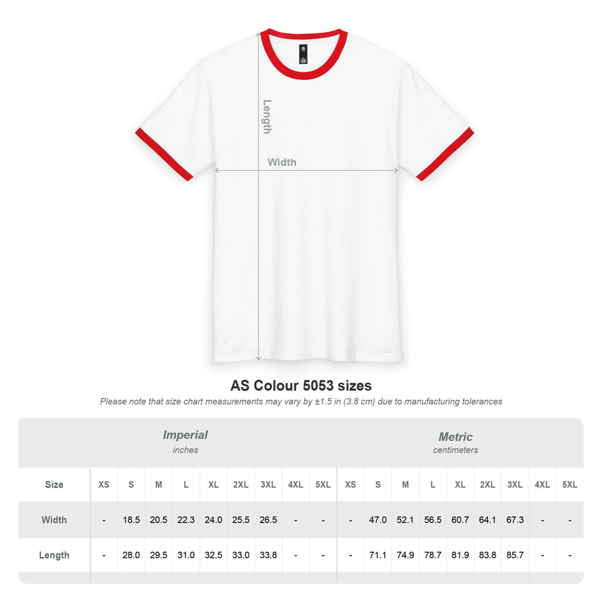 World Peace and Soccer Staple Ringer Tee