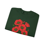 "Hold on to Hope" Poppy Unisex Heavy Blend Crewneck Sweatshirt