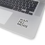 War No More Floral Kiss-Cut Sticker