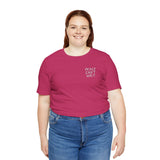 "Peace Can't Wait" Embroidered Unisex Jersey Short Sleeve T-Shirt