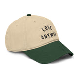 "Love Anyway" Embroidered Garment Washed Baseball Cap
