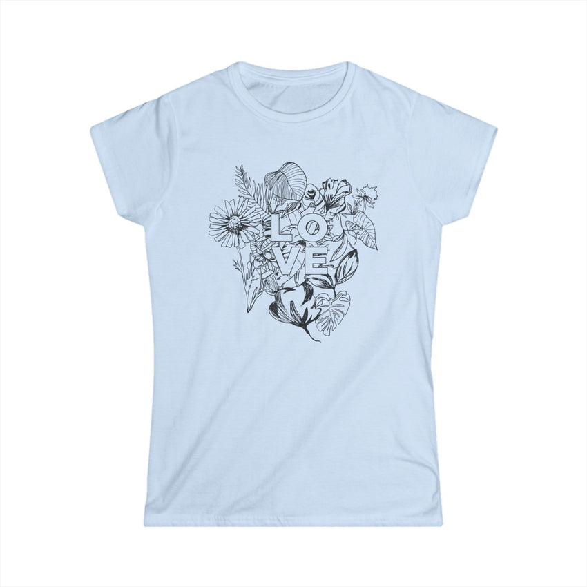 "Love" Botanical Women's Softstyle Tee