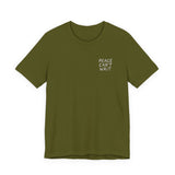 "Peace Can't Wait" Embroidered Unisex Jersey Short Sleeve T-Shirt