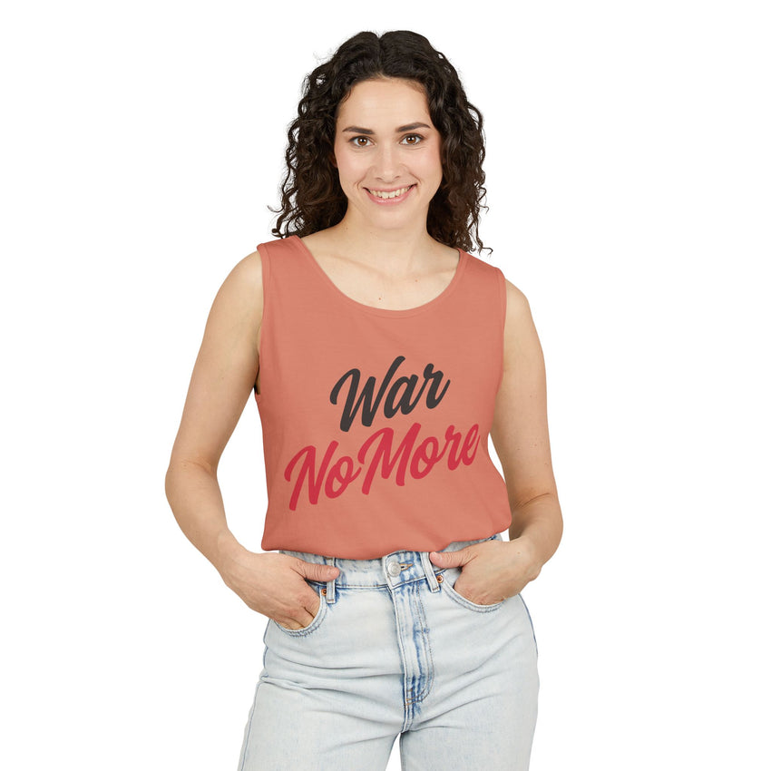 War No More Unisex Garment-Dyed Tank Top
