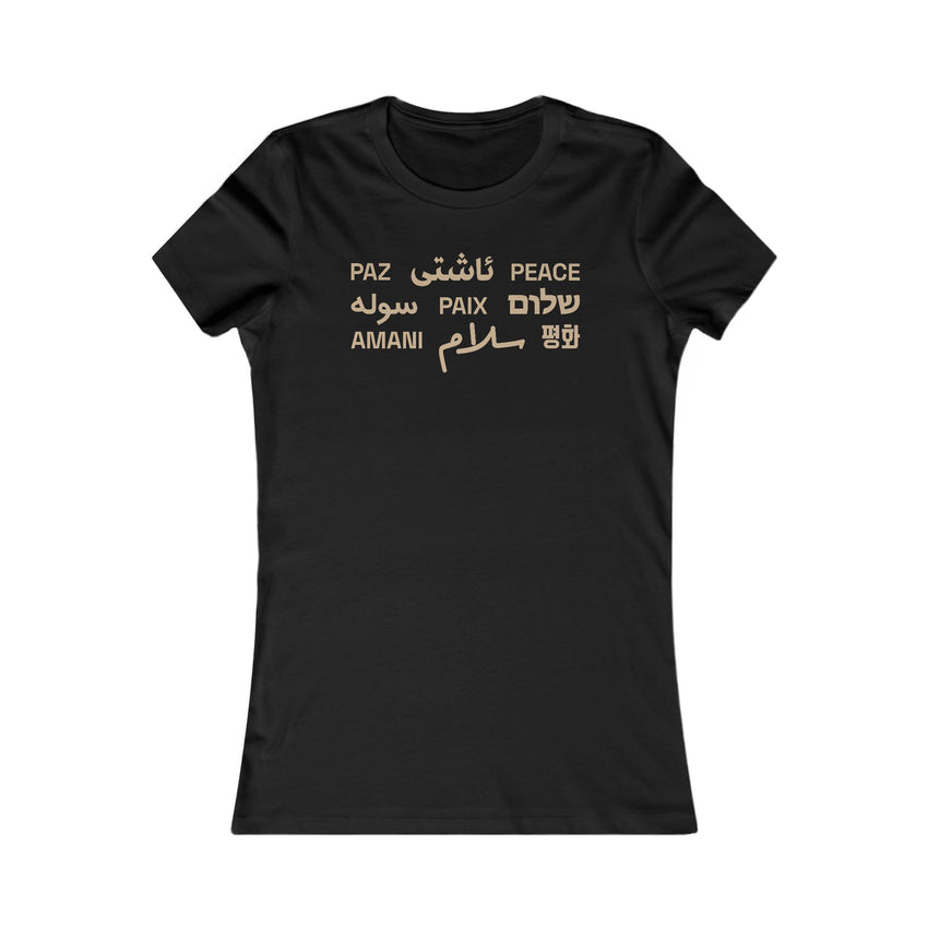 "Peace" Multi-Language Women's Favorite Tee