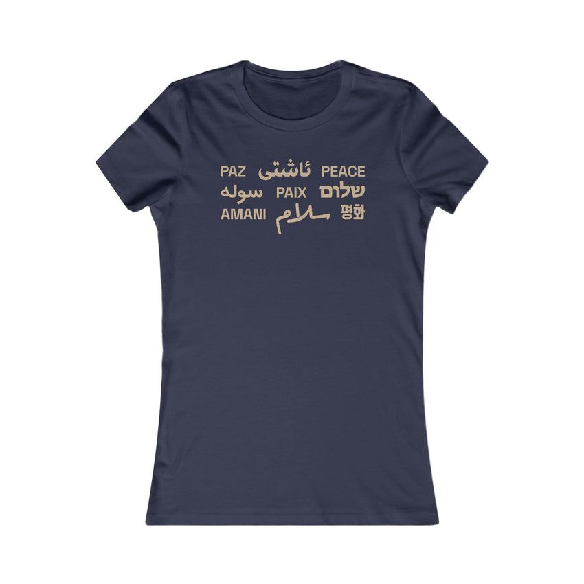"Peace" Multi-Language Women's Favorite Tee