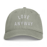 "Love Anyway" Embroidered Coastal Washed Cap