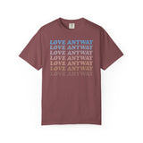 "Love Anyway" Vintage Waterfall Unisex Garment-Dyed T-shirt