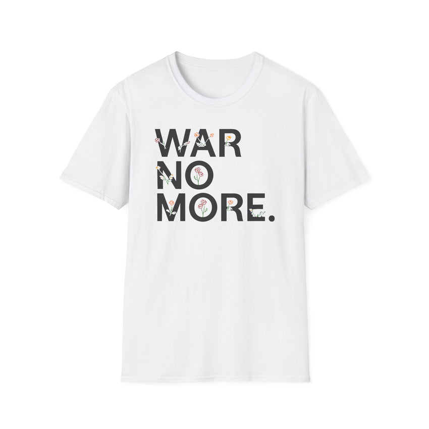 "War No More" Floral Unisex Softstyle T-Shirt