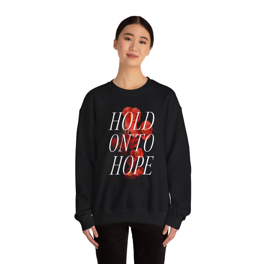 "Hold on to Hope" Unisex Heavy Blend™ Crewneck Sweatshirt